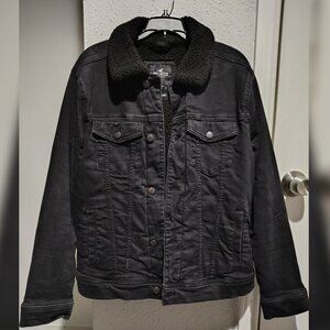 Hollister Men's Sherpa-Lined Denim Jacket